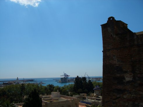 Ausblick auf den Hafen von Malaga