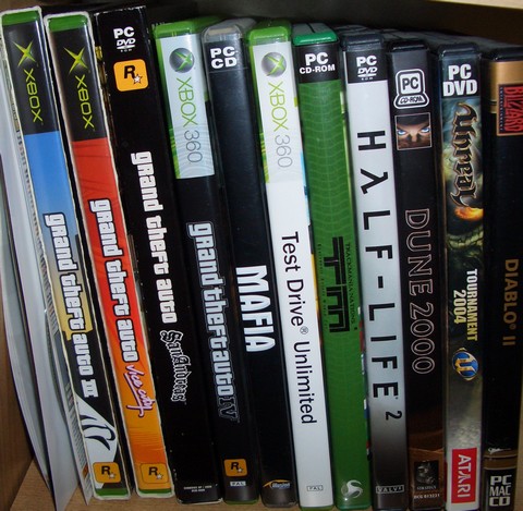 Meine GTA Sammlung: Grand Theft Auto GTA III - Vice City - San Andreas - IV