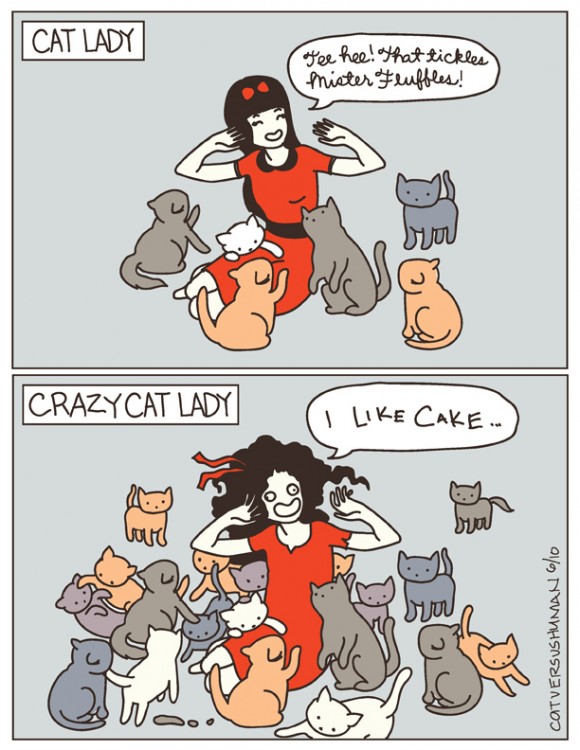 cat lady - crazy cat lady