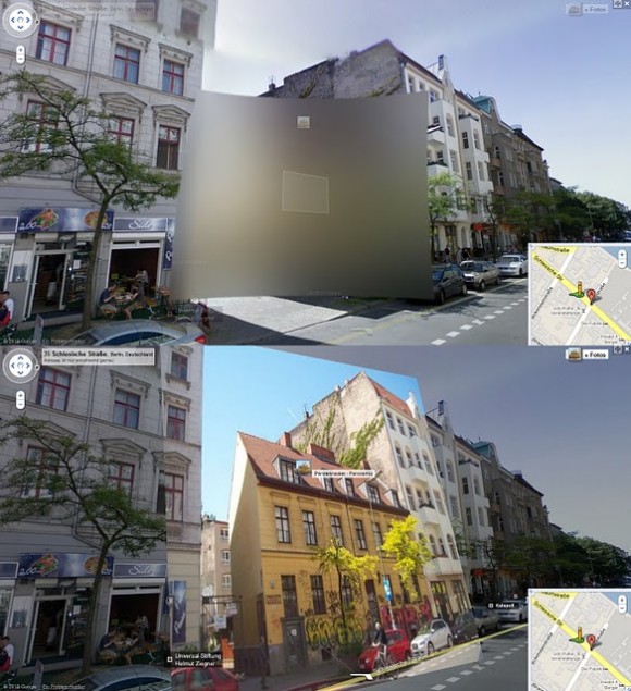 Street View Verpixelung mit Panoramio