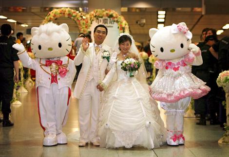 Hello Kitty Hochzeit