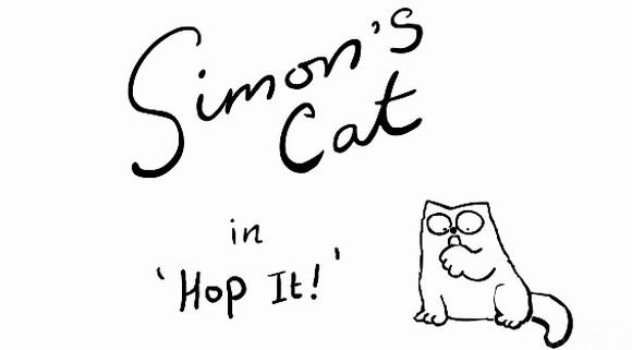 simon's cat: hop it
