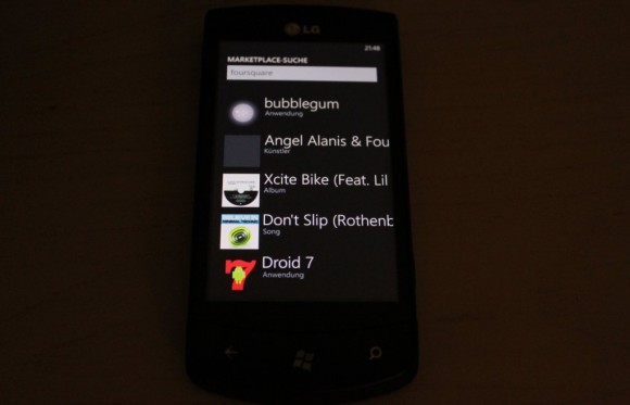 Foursquare Windows Phone 7 App