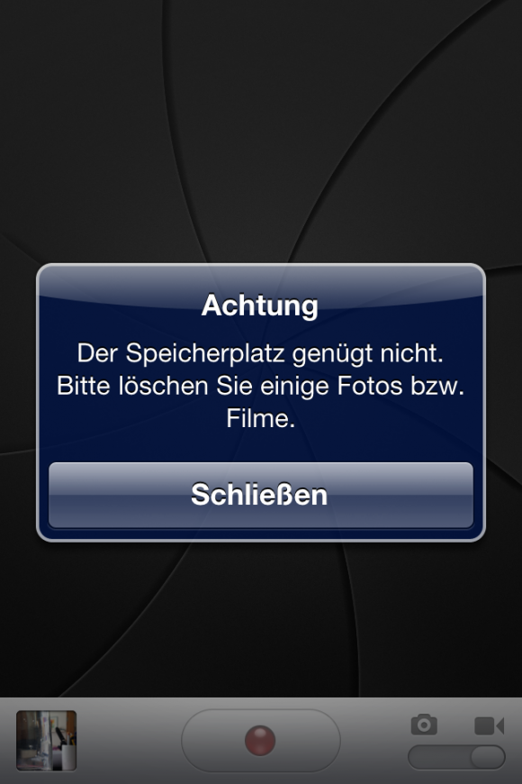 iPhone voll