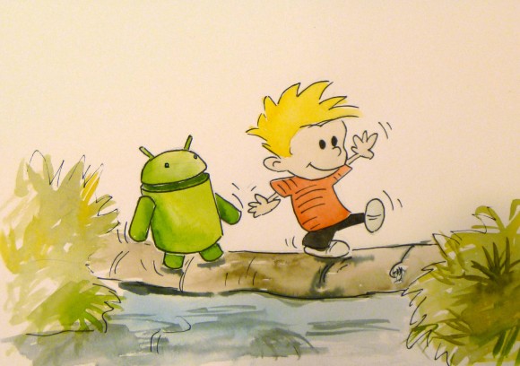 Calvin und Andy Android hobbes