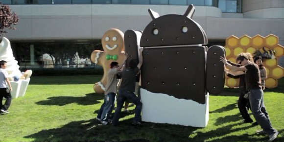 Ice Cream Sandwich Statue Android Google