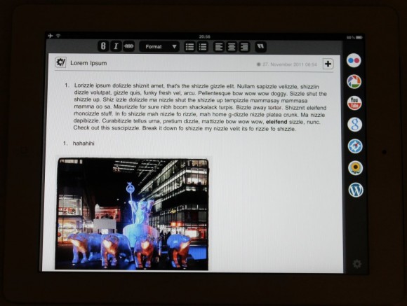 iPad App Blogsy
