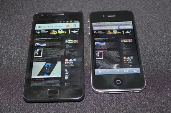Samsung Galaxy SII & iPhone 4