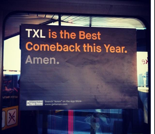 TXL is the best comeback