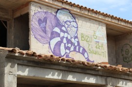 Bauruinen Ses Covetes am Strand Es Trenc - Streetart - Mallorca 35