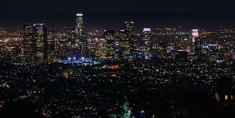 Los Angeles Time-Lapse bei Nacht