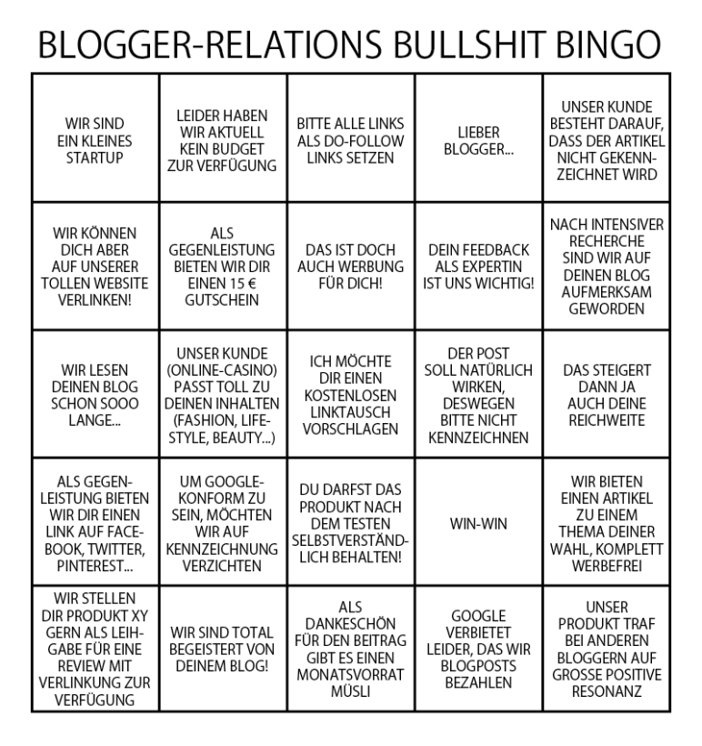 Blogger-Bullshit-Bingo