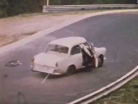 Nurburgring Nordschleife Crashes 1970 at Adenauer Forst. NEW ! More crashes