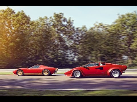 Lamborghini Miura and Countach: the Lambo legends meet
