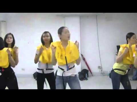 Cebu Pacific Air Dancing Flight Attendants Rehearsal