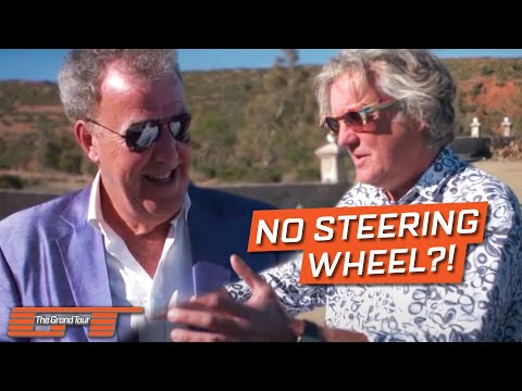 James May Tries To Drive A Car WITHOUT A Steering Wheel | The Grand Tour